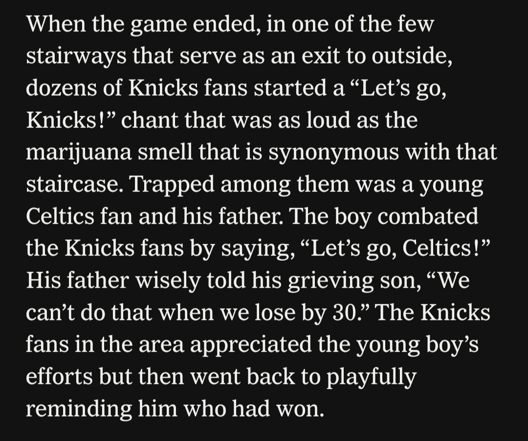 Kavitha A. Davidson (@kavithadavidson) on Twitter photo This might be my favorite graf from <a href="/JLEdwardsIII/">James L. Edwards III</a>'s Game 6 recap #Knicks nytimes.com/athletic/63632โฆ This might be my favorite graf from <a href="/JLEdwardsIII/">James L. Edwards III</a>'s Game 6 recap #Knicks nytimes.com/athletic/63632โฆ