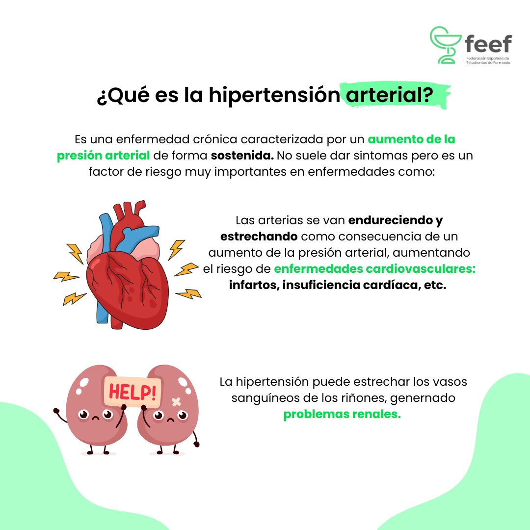 FEEF_SPAIN's tweet image. Hoy 17 de mayo, celebramos el día mundial de la hipertensión arterial 🩺, una enfermedad caracterizada por un aumento de la presión arterial, que supone un riesgo en enfermedades cardiovasculares y renales.🥼