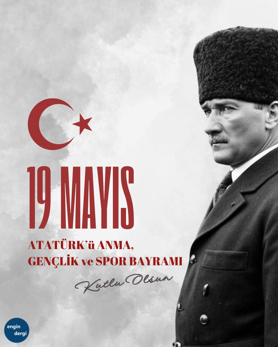 #19Mayıs Atatürk'ü Anma, Gençlik ve Spor Bayramı kutlu olsun!