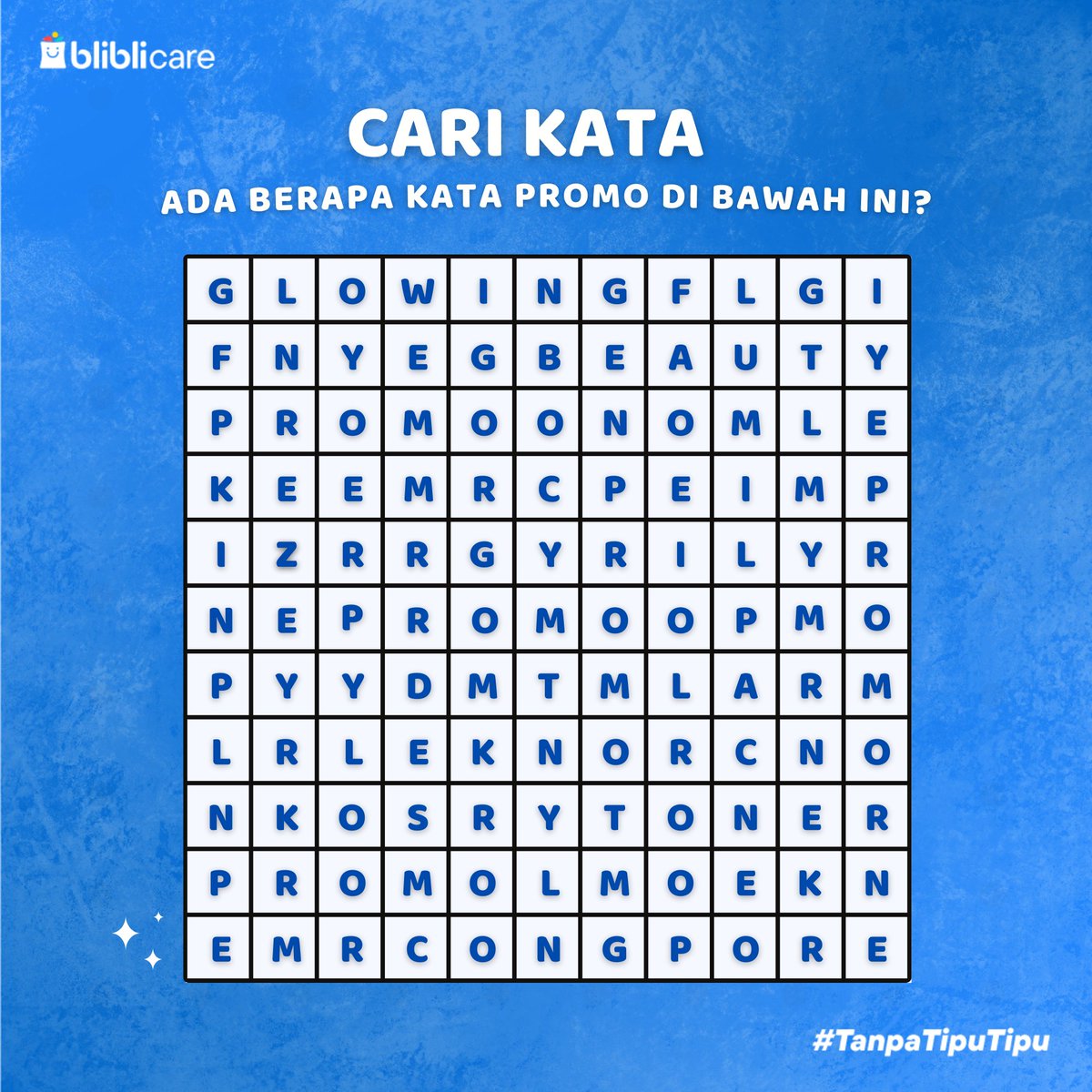 #ChallengeSat Time! 🔍 
Hayoo matamu jeli gak nih? 

Coba buktiin, ada berapa banyak kata “PROMO” yang kamu temuin? Jangan lupa komen jawabannya di bawah yaa 😉👇

#AdminNanyaMulu #MakluminYa #ChallengeSat