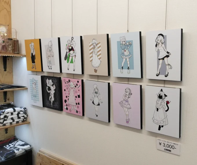 ずっとファンで東京開催を心待ちにしていたNONNKIさんの個展に行ってきました!シンプルな女の子独りの絵に色や線やシルエット、背景も含めて構築されるセンスが本当に大好きで手作りのパネルで飾られたそれは本当にバラエティ豊かで眼福と学びでした。数年ぶりにパネル買っちゃった、大切にします! 