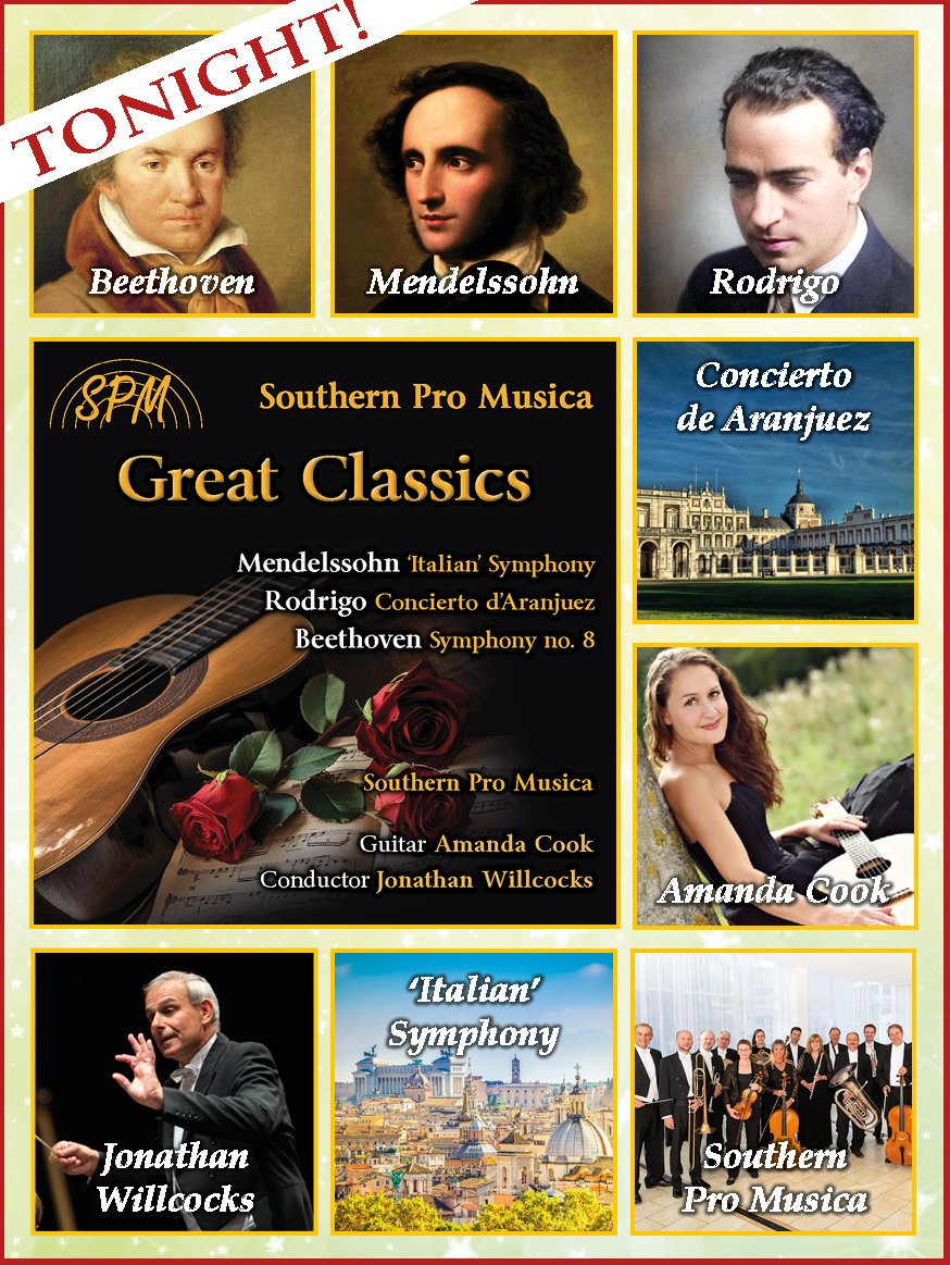 SouthernProMus's tweet image. TONIGHT! Great Classics at St Paul&apos;s Church, Chichester, 7.30pm. Tickets available from southernpromusica.org or @_onetreebooks Petersfield, and on the door. @Chiobserver @GuildfordChoral @ChiSingers @MusicPortsmouth @Pfieldmusicfest