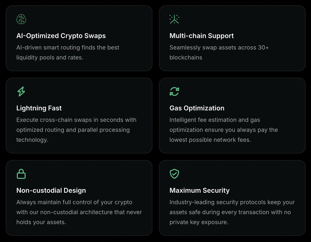 HyperswapAI's tweet image. HYPERSWAP AI - $HYLX 

Hyperswap AI is an AI-powered, non-custodial cryptocurrency exchange  platform that enables instant digital asset swaps with no sign-ups or  KYC verification.  Hyperswap AI dynamically identifies the best  liquidity sources, optimizes slippage, and ensures