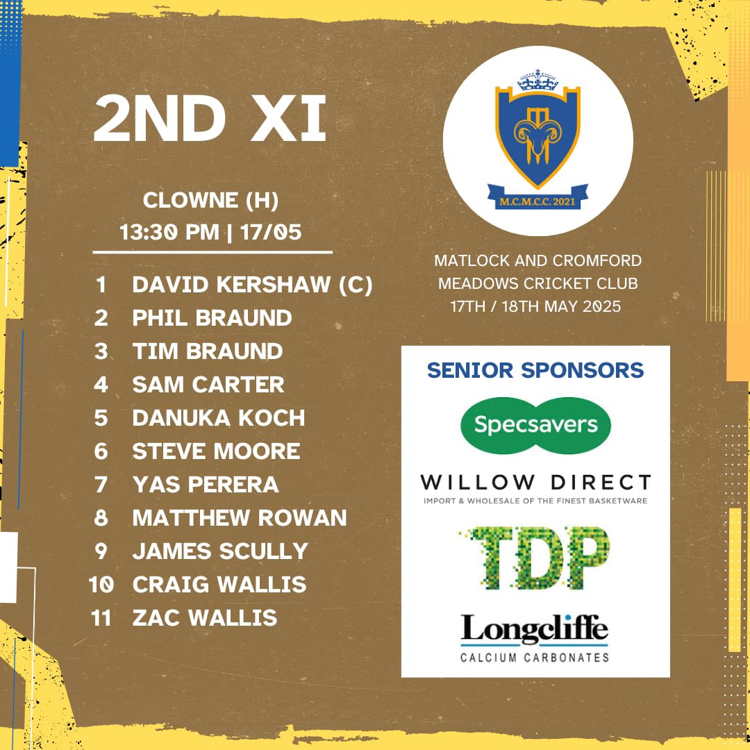 Matlock and Cromford Meadows CC tweet media