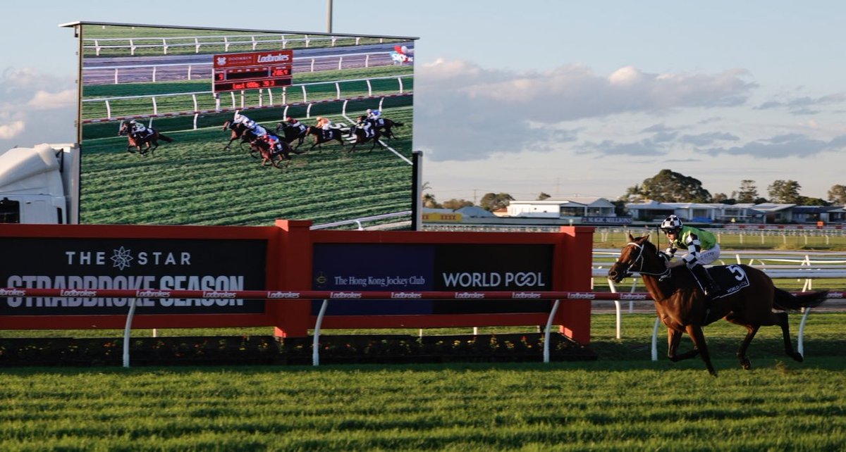 WorldPool's tweet photo. IMPERIALIST wraps up #WorldPool’s debut from Doomben by landing the G3 HKJC World Pool Rough Habit Plate for @cwallerracing. 

Thanks for having us, @BrisRacingClub! 🤍 https://t.co/1dXHCLUOQG