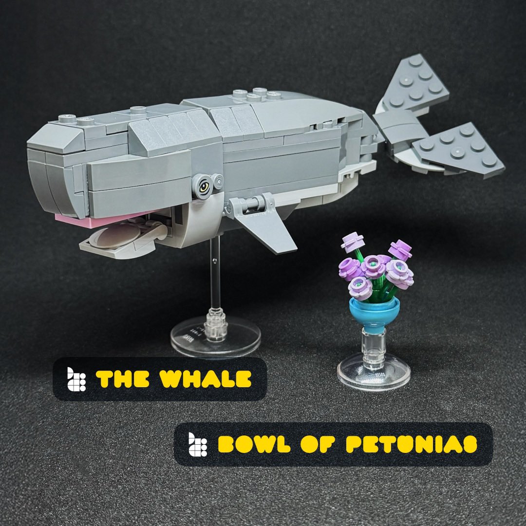 dafttom's tweet image. Lego Ideas Submission – Hitchhiker's Guide to the Galaxy : The Surprised Sperm Whale &amp;amp; Bowl of Petunias
Share and Enjoy – bit.ly/437reKD
#TheHitchhikersGuidetotheGalaxy #DouglasAdams #HitchhikersGuide #h2g2 #lego #legoideas #HGttG #Dontpanic #SpermWhale