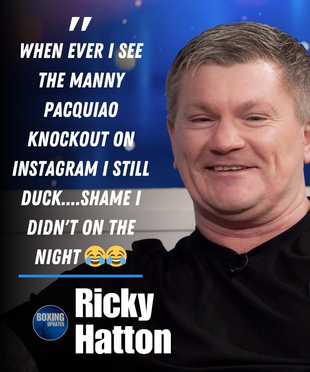 Boxing_Updates1's tweet image. Ricky can see the humour behind his loss to Manny Pacquiao 🥊

#rickyhatton #hitmanhatton #mannypacquiao #defeat #knockout