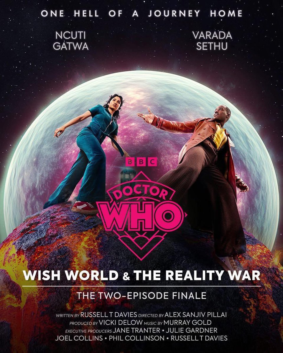 Watch the epic Season 2 finale on the big screen! 📽️
 
The two-episode #DoctorWho season finale WISH WORLD and THE REALITY WAR will be on 31st May. Tickets on sale now! 🎟️ Book here 👉 wtwcinemas.co.uk/film/doctor-wh…