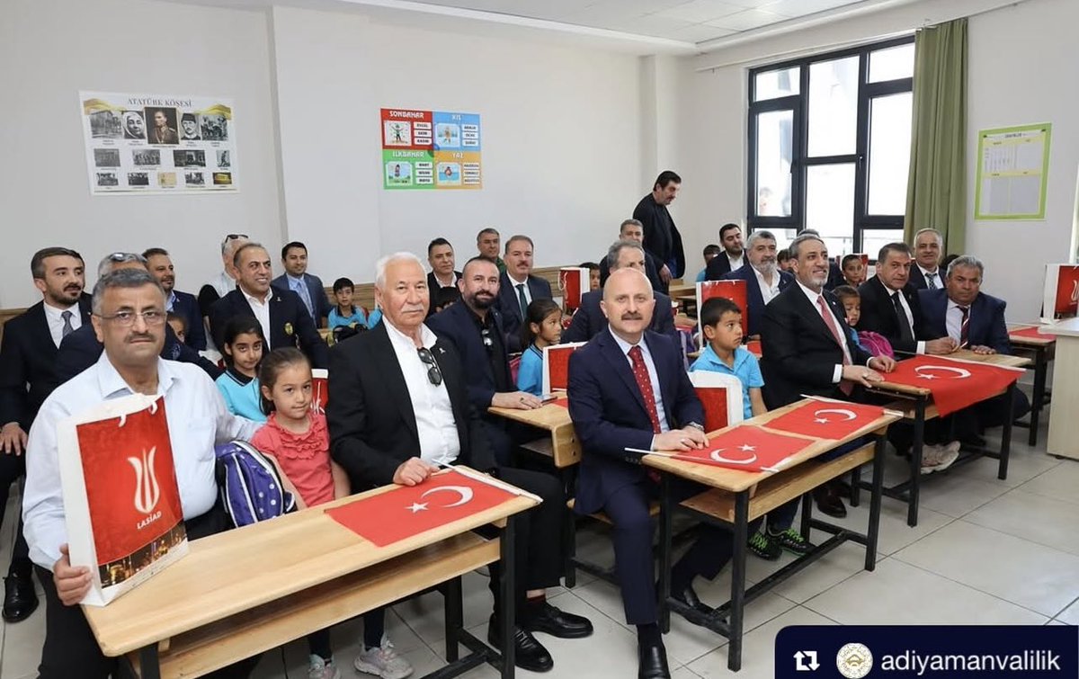 MertKaracaTR's tweet photo. Lasiad İlkokulu, Adıyaman’a hayırlı olsun. 🇹🇷 https://t.co/Y3SPYaTFRR