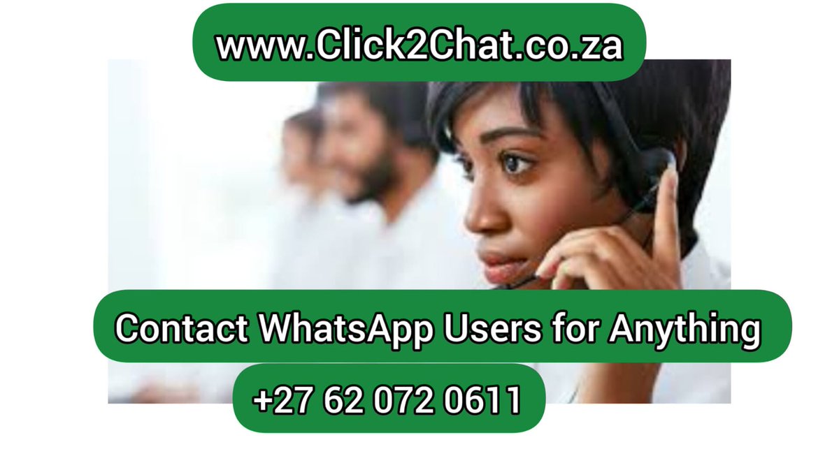 ClassifiedPosts's tweet image. Click2Chat: Request Any Service From WhatsApp Users Just by Clics on Ads.
Want to Get More Customers via WhatsApp?
Let us List Your Biz on Click2Chat. 
Visit here 👉Click2Chat.co.za
Want Your Advert to be viewed on X by 185K followers?
Contact us wa.me/27620720611