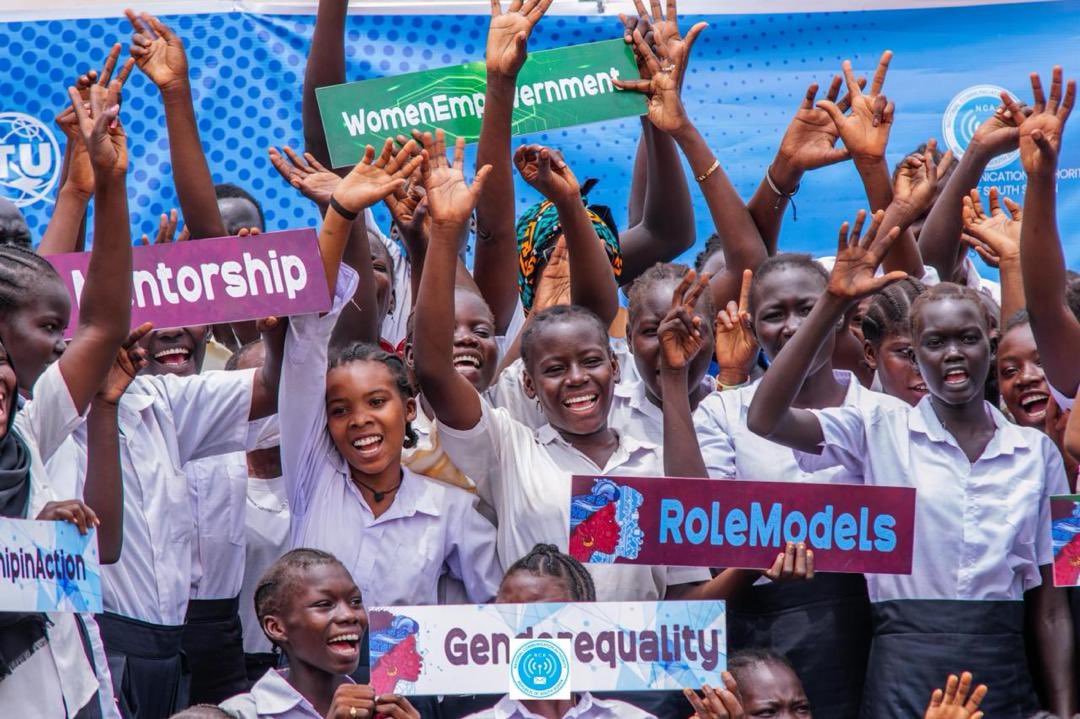 AdokGai's tweet image. “As we mark 160 years of the @ITU ’s global mission, I celebrate the strides made in promoting gender equality in tech ,a cause I proudly championed through the @NCA_SSD ’s , GirlsinICT @BiLDD_SSD initiative.
Every girl given a digital opportunity is a catalyst for change. The…