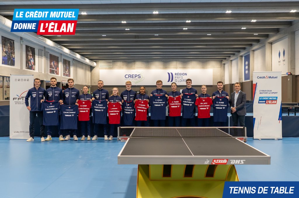 Le Crédit Mutuel donne l’élan (@creditmutueldle) on Twitter photo ✨ Le Crédit Mutuel donne l'élan à l'Équipe de France de Tennis de Table !
🏓Rendez-vous du 17 au 25 mai pour les championnats du monde individuels à Doha.
Tous nos encouragements à la délégation française pour cette compétition internationale ! 🇫🇷
<a href="/CreditMutuel/">Crédit Mutuel</a> <a href="/ffttofficiel/">Fédération Française de Tennis de Table</a> ✨ Le Crédit Mutuel donne l'élan à l'Équipe de France de Tennis de Table !
🏓Rendez-vous du 17 au 25 mai pour les championnats du monde individuels à Doha.
Tous nos encouragements à la délégation française pour cette compétition internationale ! 🇫🇷
<a href="/CreditMutuel/">Crédit Mutuel</a> <a href="/ffttofficiel/">Fédération Française de Tennis de Table</a>
