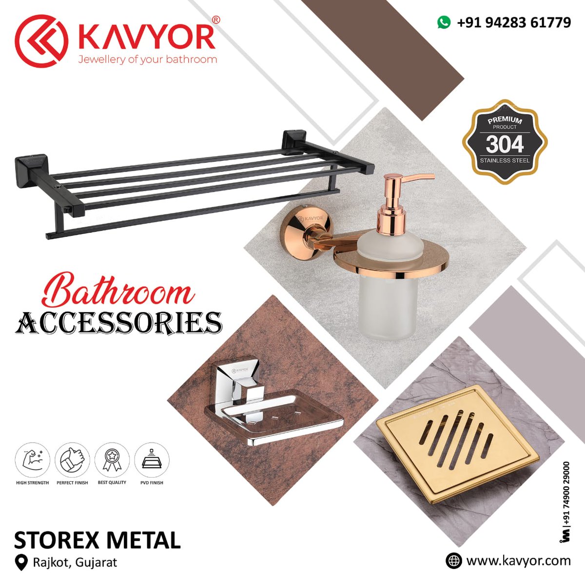 ibais_tiles's tweet image. STOREX METAL (RAJKOT)

For enquiry via WhatsApp click: 
ibais.biz/9428361779

Contact: 
Mr. Dhaval Tilala - +91 9428361779
Mr. Kalpesh Lamba - +91 9924540148
#bathroomaccessories #bathinterior #soapdish #towelrack #liquidsoapdispenser #sanitary #b2bplatform
.
@ibais_tiles