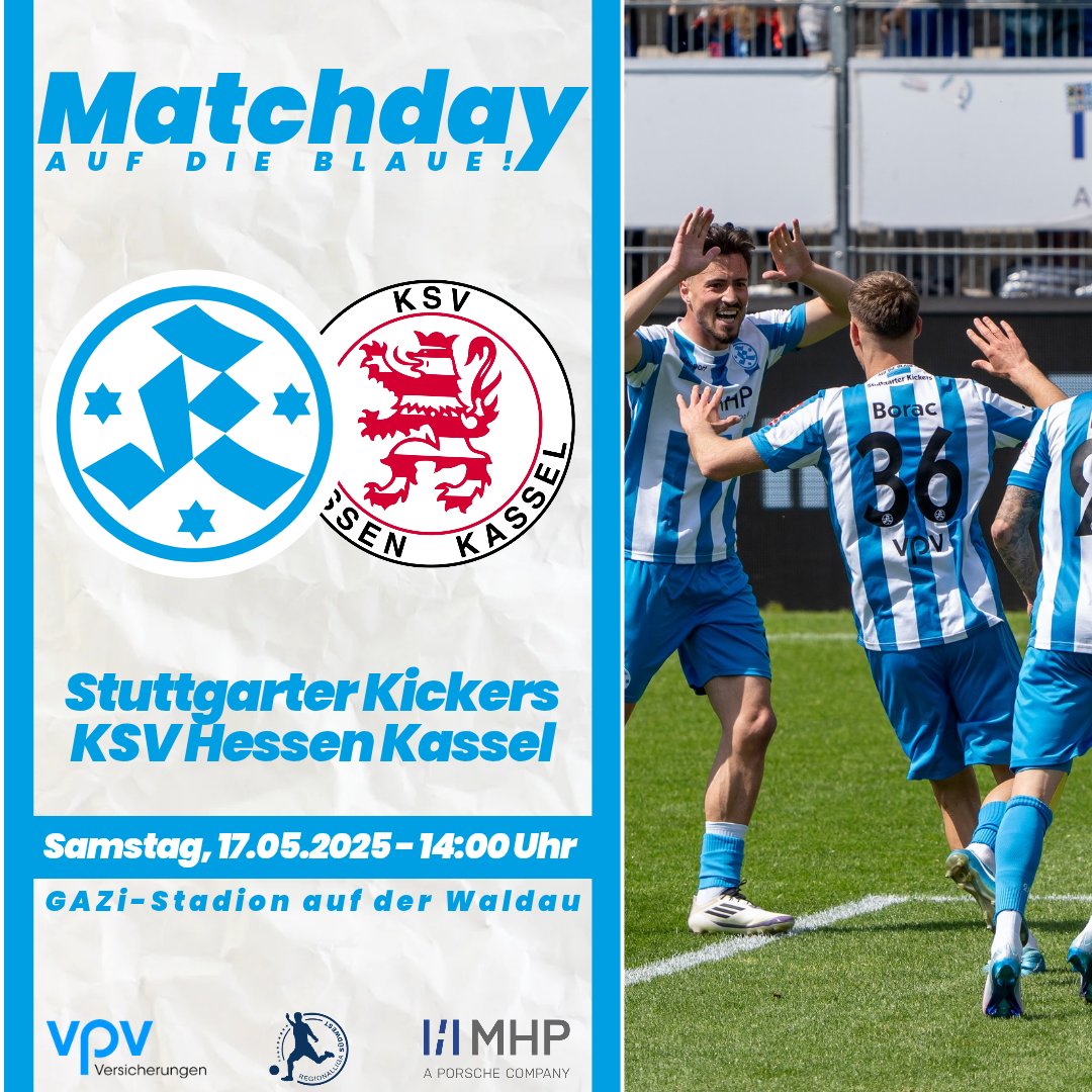MATCHDAY 💙⚪️

Das letzte Spiel der Saison 2024/25 steht an. 🏟

🆚️ Hessen Kassel 
🗓 Samstag, 17. Mai 2025
🕞 14:00 Uhr 
🏟 GAZi-Stadion auf der Waldau 

📻 Waldauradio 👉 bit.ly/Waldauradio_
📱 Liveticker 👉 bit.ly/SVKTickerKasse…
💻 Livestream 👉 leagues.football/svk