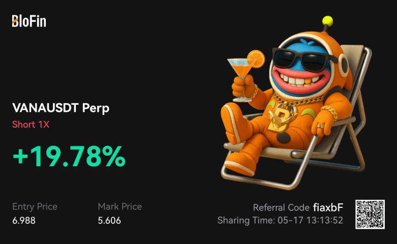 On a decent size. Took some profits here $VANA.

Guess the profits? 👀