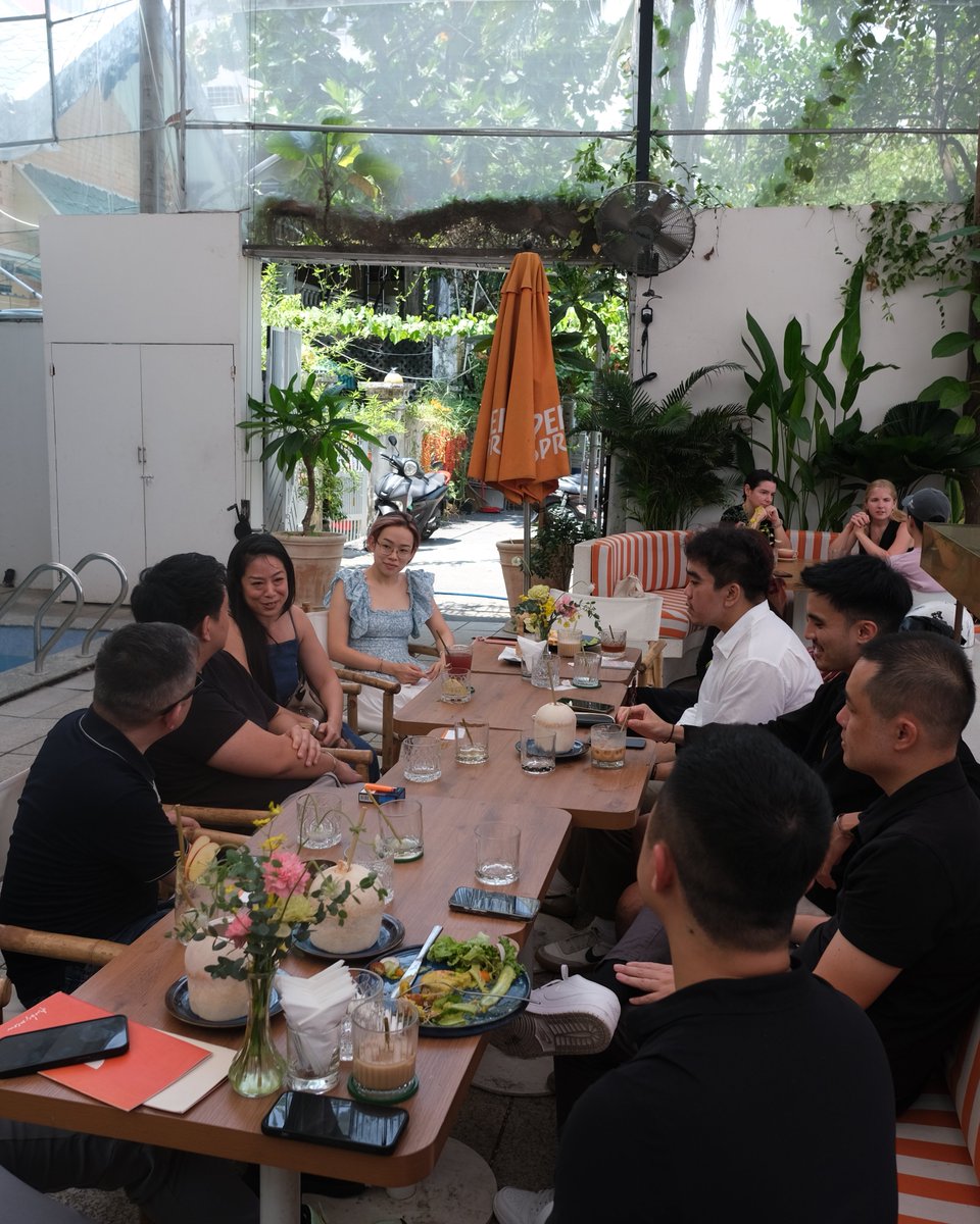 overseasviets's tweet photo. We had brunch with OV members in Saigon today.

Some are moving back. Some exploring. Others passing through.

But everyone had the same energy: curiosity, optimism, connection.

Hard not to have a good time in sunny HCMC: sharing stories, laughs &amp; Viet coffee. https://t.co/VxdumvnGZn