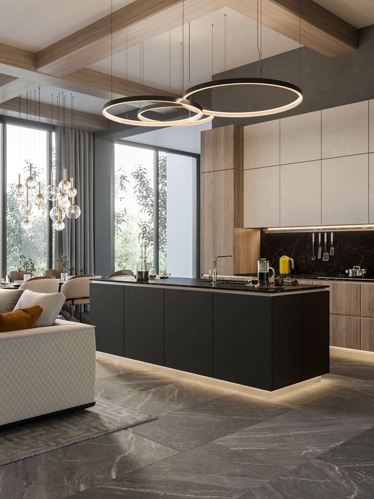 One of my favorite dry kitchen/living room combo.

What about you