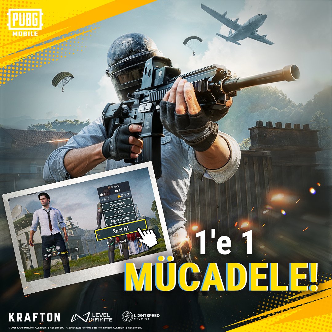 1v1 Arena Mücadelesi şimdi oyunda.
Lobiden bir takım arkadaşınıza 1'e 1 meydan okuyun. 💥

Şimdi İndirin:pubgmobile.live/classic380
#PUBGMCLASSICUPDATE
#PUBGM380
#PUBGMOBILE