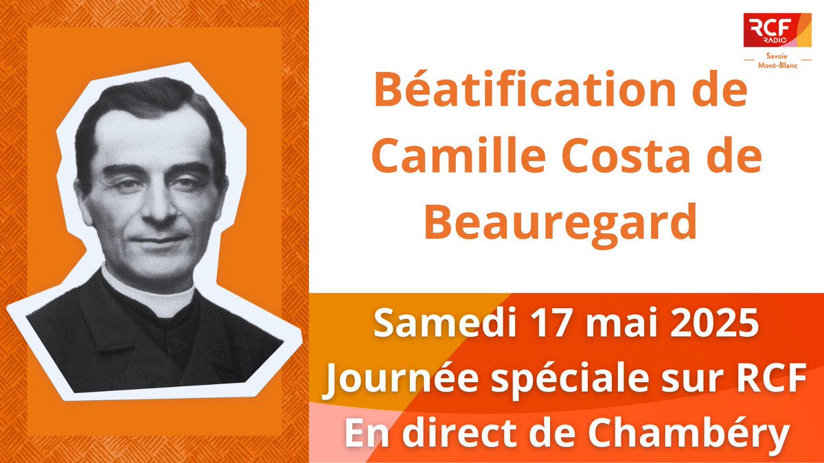 [ÉVÉNEMENT] Samedi 17 mai : journée spéciale Camille Costa de Beauregard. On se retrouve en direct de #Chambery pour vivre au plus près cet évènement de
<a href="/Eglisecatho/">Église catholique en France</a> et <a href="/diocesesavoie/">Diocèses de Savoie</a> qui va réunir des milliers de personnes. Détail de la programmation👉 urls.fr/WjaWb9