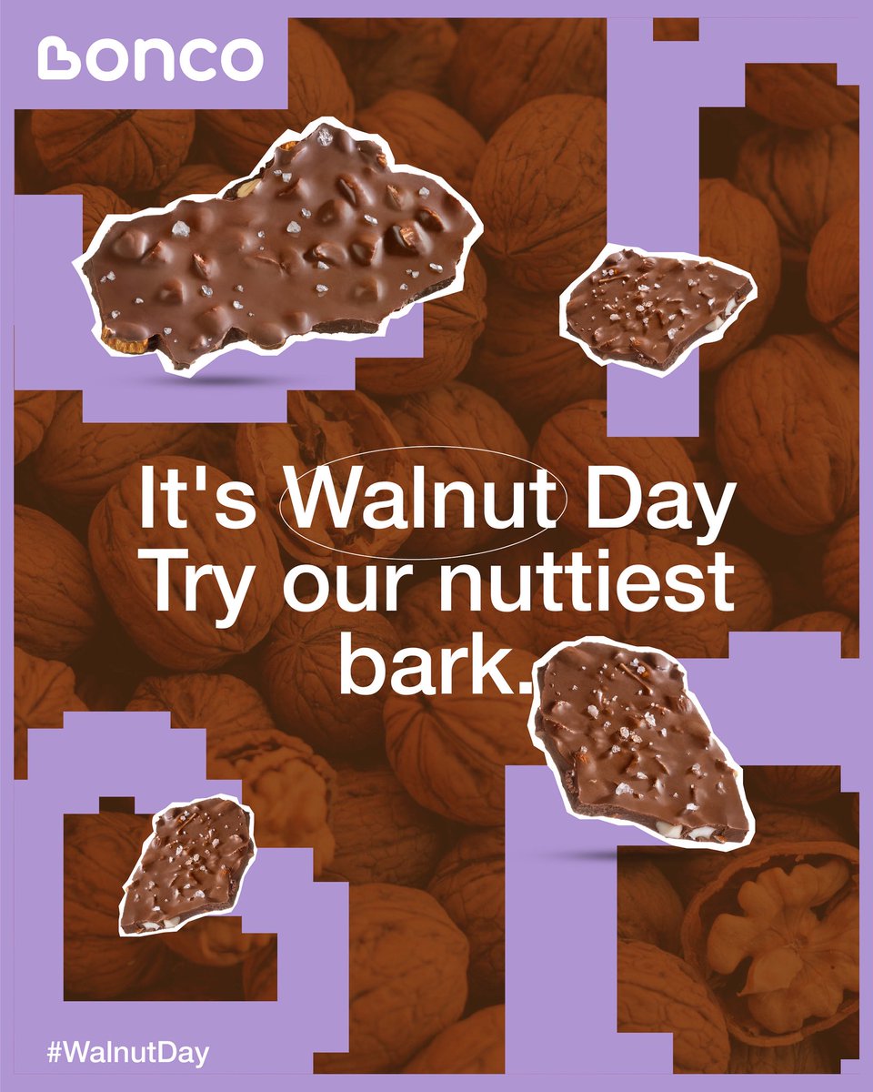 BoncoChocolates's tweet photo. “Celebrating the snack MVP of texture. Nut lovers, this one’s for you.”
Premium snacking options for the happy, healthy snacker in you!
Order now from our website: https://t.co/GsudZV2B7Q
Also available at Nature’s Basket!
#WalnutDay #NuttyAboutBonco #SnackCrackLove #BarkEdition https://t.co/THpfLD9vnM