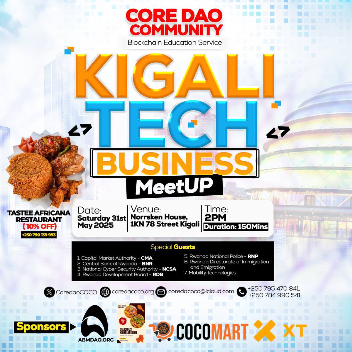 Our Vision is that <a href="/CityofKigali/">City of Kigali</a> will be the Blockchain and AI 🤖 Tech hub for Africa now and in the future!

With Umunyarwanda as active participants and not spectators in the tech, innovation and income it offers!

Already <a href="/norrskenEA/">Norrsken East Africa</a> is pioneering this strategy, Rwanda 🇷🇼