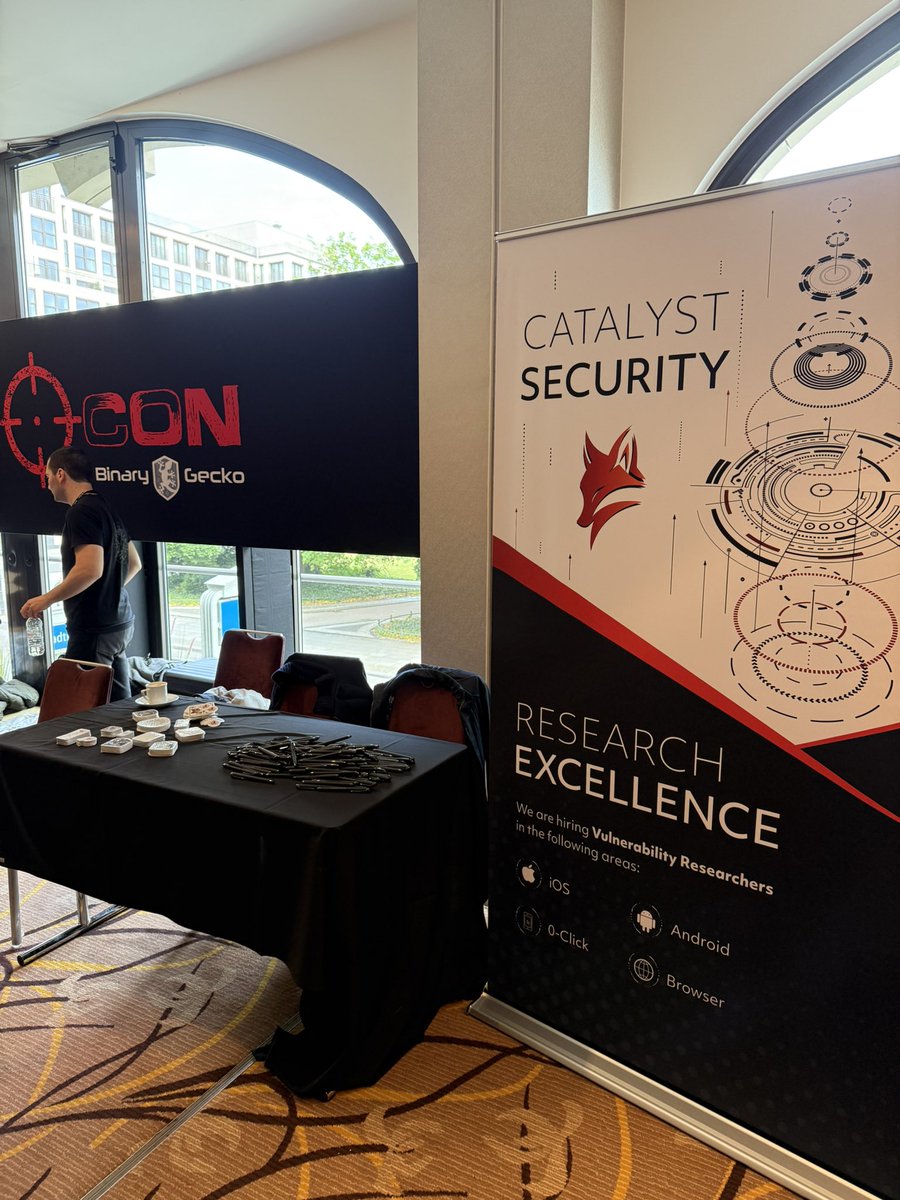 Tarjei Mandt (@kernelpool) on Twitter photo We’re ready for round 2 of <a href="/offensive_con/">offensivecon</a> ! Come say hi and grab a pen and stickers at our booth :) We’re ready for round 2 of <a href="/offensive_con/">offensivecon</a> ! Come say hi and grab a pen and stickers at our booth :)