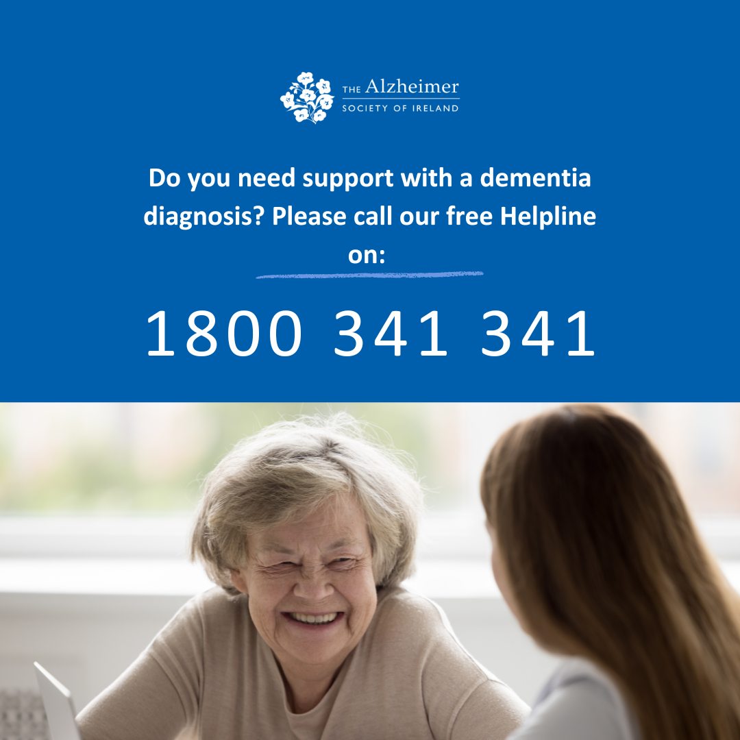 The Alzheimer Society of Ireland (@alzheimersocirl) on Twitter photo Need support? We're here for you.
The ASI's National Helpline offers confidential advice, support, and information for people living with dementia, their families, and carers.
📞 Call 1800 341 341
📧 Email helpline@alzheimer.ie
You're not alone. Reach out today. 💜 Need support? We're here for you.
The ASI's National Helpline offers confidential advice, support, and information for people living with dementia, their families, and carers.
📞 Call 1800 341 341
📧 Email helpline@alzheimer.ie
You're not alone. Reach out today. 💜