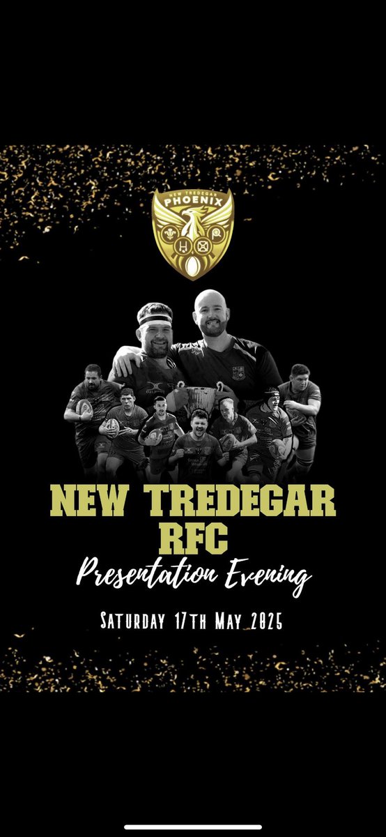 It’s Presentation Night as we celebrate the best and brightest at New Tredegar RFC. After the awards are handed out, come and join the celebrations with band Banana Island playing live

#rugby #newtredegarrfc #rugbyunion #phoenix #followthephoenix #NTRFCPresentation