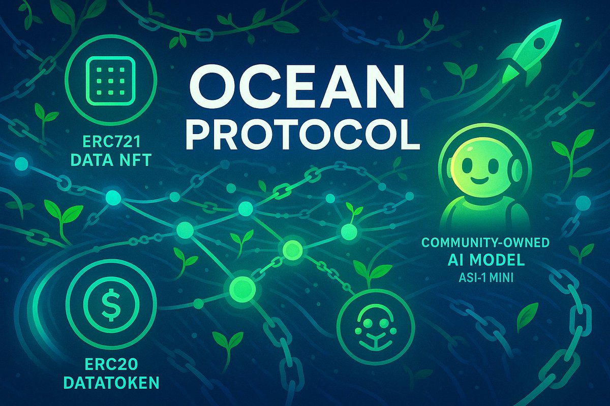 Ocean Protocol turns crypto infrastructure into data marketplaces! 

📊 You use ERC721 Data NFTs &amp; ERC20 datatokens to trade datasets easily. 

Explore off-chain storage for your data journey.

1/5