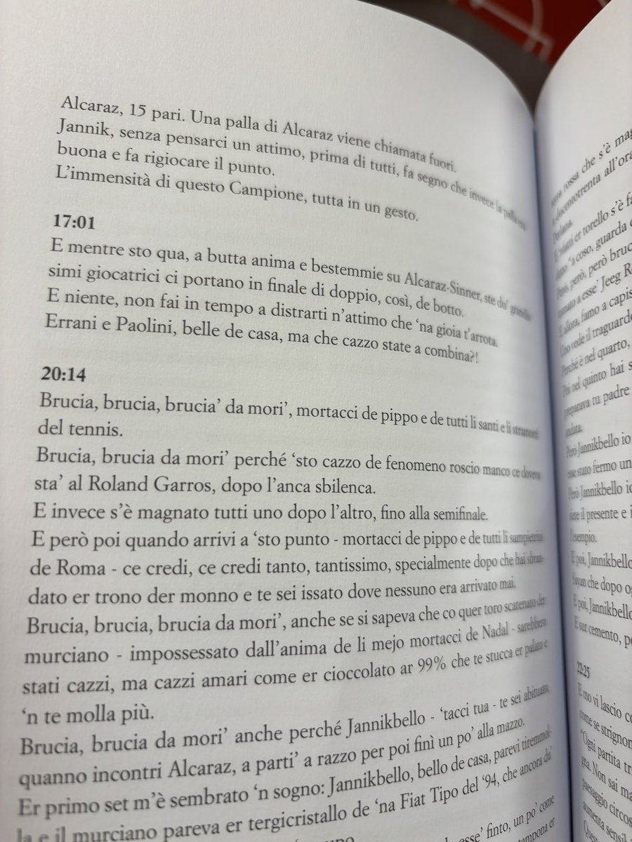 Io di libri di merda ne ho sfogliati a migliaia nelle librerie, ma una schifezza del genere non l’avevo mai vista. Roba da cavarsi gli occhi. Ma è proprio necessario scrivere di Sinner, o, nel caso dell’autore di questo libro, scrivere in generale?