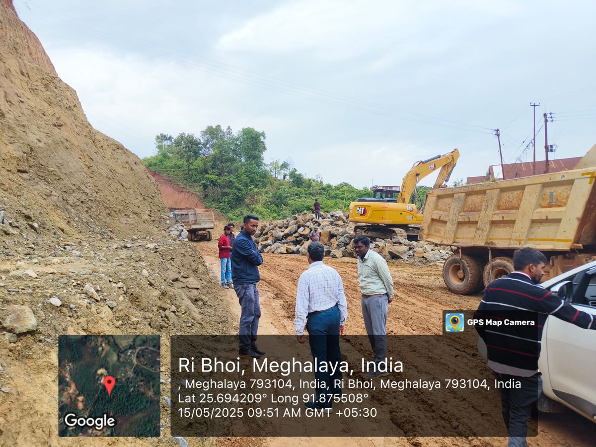 NhidclRo's tweet photo. Site Visit of ED(T) along the Shillong Western Bypass Pkg-1 (Greenfield Alignment) #NHIDCL #meghalaya #BuildingInfrastructure #BuildingTheNation https://t.co/BIY0JIoDPE
