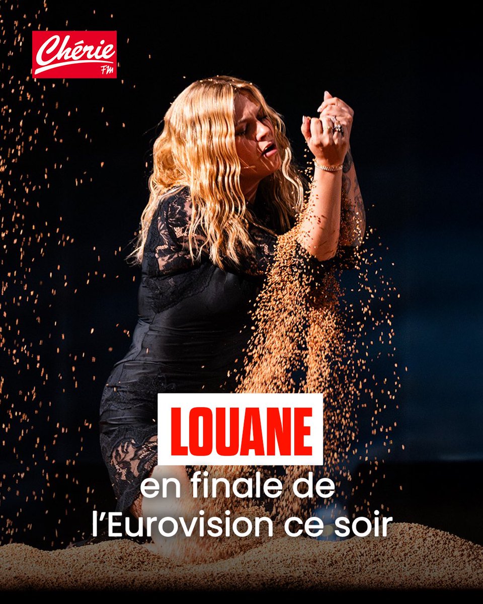 Chérie FM (@radiocheriefm) on Twitter photo C'est le grand jour pour Louane qui va représenter la France à l'Eurovision ! 🇫🇷
Pour info, elle passera en 24e position ce soir.
Bonne chance <a href="/louane/">Watchoutforthetornado🌪</a> ✨ C'est le grand jour pour Louane qui va représenter la France à l'Eurovision ! 🇫🇷
Pour info, elle passera en 24e position ce soir.
Bonne chance <a href="/louane/">Watchoutforthetornado🌪</a> ✨