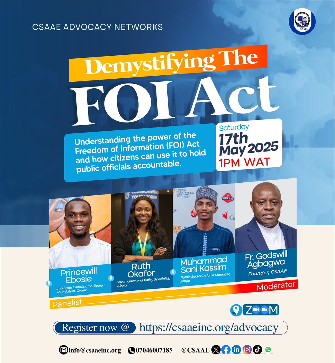Adairiaka's tweet photo. It's happening today at exactly 1pm!
Know your right using the #FOIAct
#riyadh #Eurovision2025 #FOIAct #Goodgovernance https://t.co/uoG7STptFC