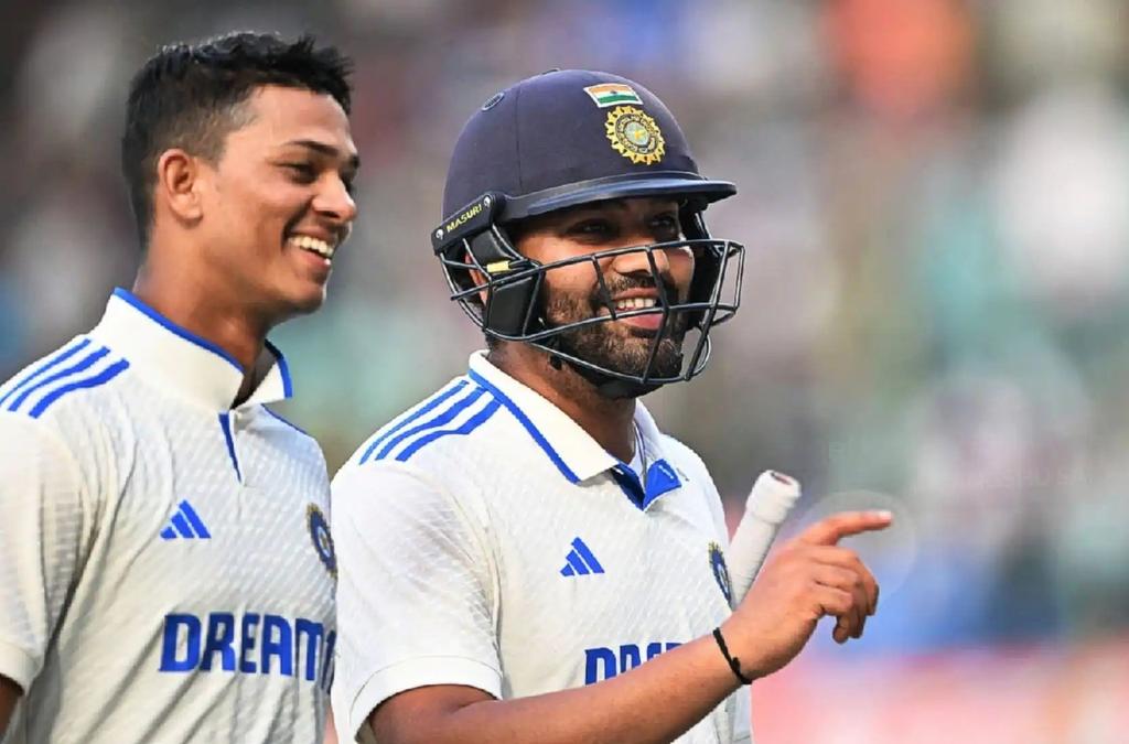 CricCrazyJohns's tweet photo. Shreyas Iyer about Rohit Sharma Stand:

"You have been an inspiration to all of us - I can proudly say that I have been lucky enough to be part of your Era".

Yashasvi Jaiswal about Rohit Sharma Stand:

"I am really excited to hit plenty of sixes in the stand named after you". https://t.co/PPLyZRTW0y