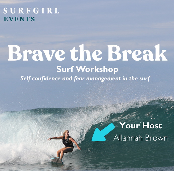 Brave the Break! Join us on 11th June, for an inspiring 2-hour workshop designed to help you understand, manage, and work with fear—so you can surf with more confidence and start having fun again! Book your tickets tinyurl.com/2hcn7zs3
