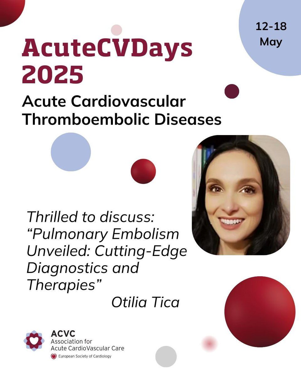Otilia Tica (@otiliatica1) on Twitter photo A pleasure to be part of the #AcuteCVDays #ACVC #ESC
👉🏻escardio.org/Sub-specialty-…
<a href="/escardio/">European Society of Cardiology</a> <a href="/ACVCPresident/">ACVCPresident</a> <a href="/JohannesGrand/">Johannes Grand</a> <a href="/HannahSchaubro1/">Hannah Schaubroeck</a> A pleasure to be part of the #AcuteCVDays #ACVC #ESC
👉🏻escardio.org/Sub-specialty-…
<a href="/escardio/">European Society of Cardiology</a> <a href="/ACVCPresident/">ACVCPresident</a> <a href="/JohannesGrand/">Johannes Grand</a> <a href="/HannahSchaubro1/">Hannah Schaubroeck</a>