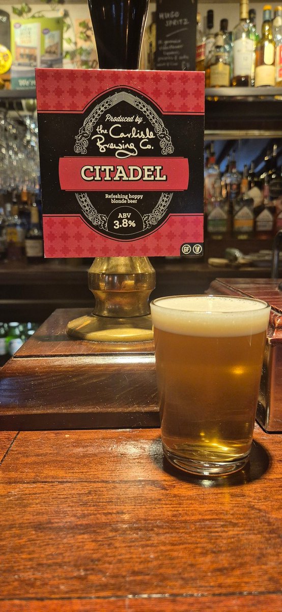 New brewery for us!

2 great beers from <a href="/carlislebrewing/">Carlisle Brewing Co</a> 

A rich 4.2% Porter and Citadel, a 3.8% refreshing hoppy beer

#caskale #goodbeerguide <a href="/TYNCAMRA/">TYN CAMRA</a>