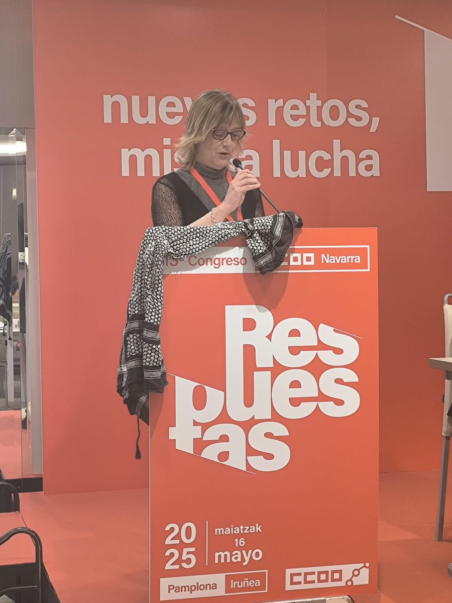Intervención de Eva Ciaurriz en el XIII Congreso de la Unión Sindical de CCOO de Navarra, donde hemos elegido a nuestro compañero Josema Romeo como nuevo Secretario General y homenajeado a Chechu Rodríguez por su gran trayectoria. 
✊Vivan las Comisiones Obreras!