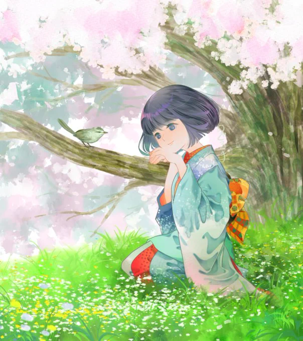 春告鳥#イラスト 