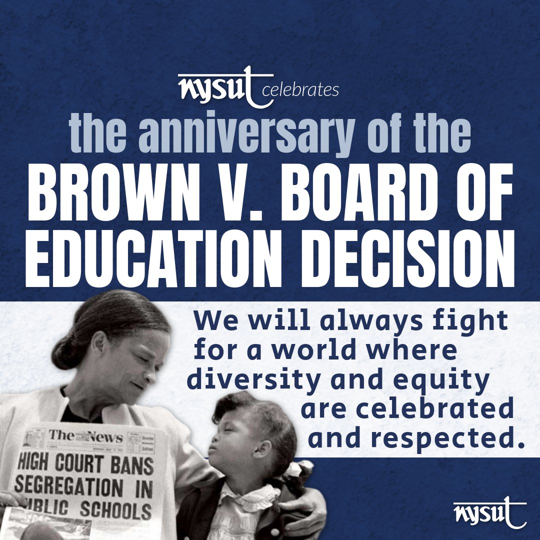 Today we celebrate and honor the 71st anniversary of the landmark ruling Brown v. Board of Education. 

We continue the work to honor this momentous event in time by keeping up the fight for a more just and equitable education system here in New York and beyond.