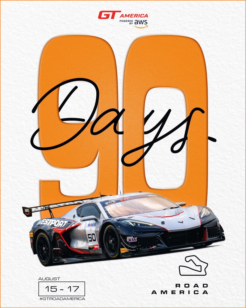 GT America Powered by AWS (@gt_america_) on Twitter photo The road to <a href="/roadamerica/">Road America</a> starts now โ 90 days until we go racing again. Letโs go. ๐
#GTRoadAmerica #GTAmerica The road to <a href="/roadamerica/">Road America</a> starts now โ 90 days until we go racing again. Letโs go. ๐
#GTRoadAmerica #GTAmerica