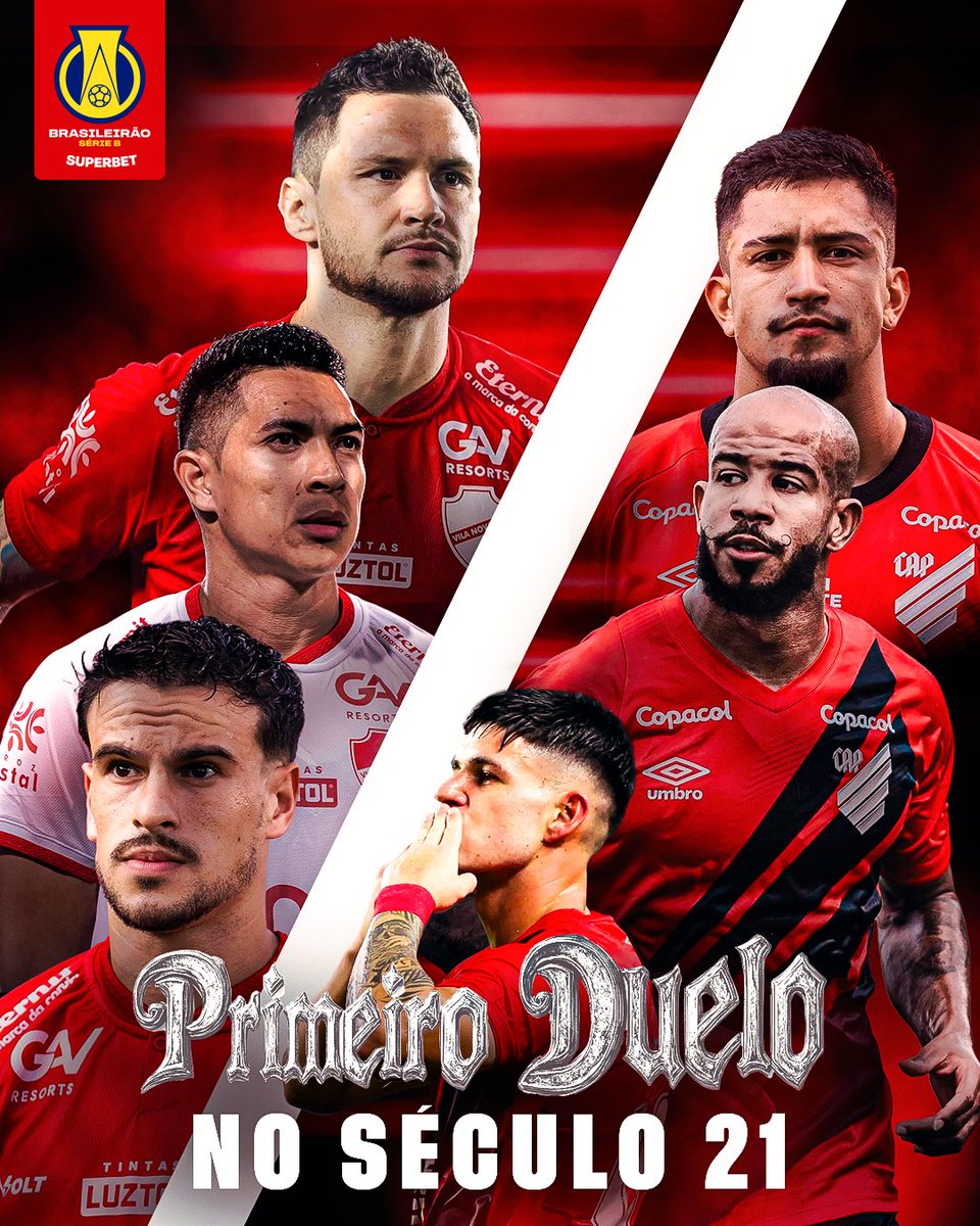 TIGRE 🆚 FURACÃO

Em toda a história, <a href="/VilaNovaFC/">Vila Nova F.C.</a> e <a href="/AthleticoPR/">Athletico Paranaense</a> se enfrentaram apenas em 1️⃣9️⃣7️⃣7️⃣, no Campeonato Brasileiro. Foram dois empates.  Mas, e agora? Será que teremos um vencedor nesse duelo? 👀 Partida histórica na Bzona!

#BrasileirãoSuperbet
