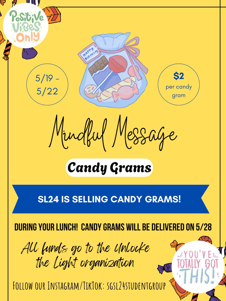 Show love to a friend next week and purchase a mindful message for Mental Health Awareness Month. #Mentalhealthmatters