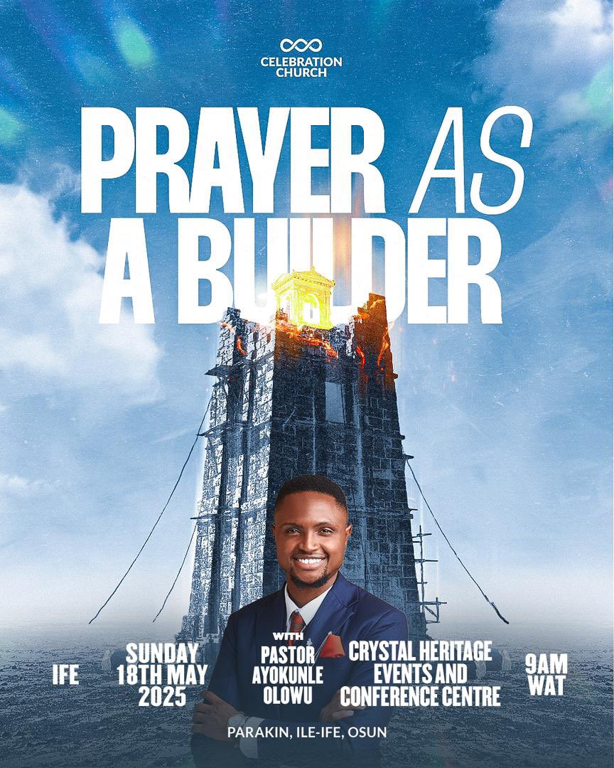 CCI Ile-Ife Campus (@cci_ife) on Twitter photo Join us tomorrow <a href="/cci_ife/">CCI Ile-Ife Campus</a> by 9 am as we answer questions like these and examine the topic "Prayer as a builder."
Come ready to receive a teaching that will boost your prayer life! Join us tomorrow <a href="/cci_ife/">CCI Ile-Ife Campus</a> by 9 am as we answer questions like these and examine the topic "Prayer as a builder."
Come ready to receive a teaching that will boost your prayer life!