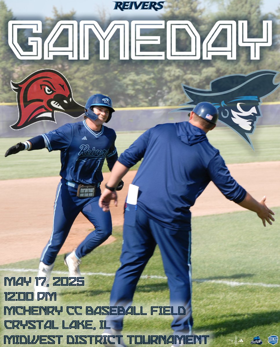 Iowa Western Reivers Baseball (@reiverbaseball) on Twitter photo Let's win a ballgame today!
🏴☠️⚾️ REIVERS PLAYOFF GAMEDAY ⚾️🏴☠️
🏆 Midwest District Tournament Championship Game
🆚 Lake Land
🕛 12:00 pm
📍 McHenry CC Baseball Field, Crystal Lake, IL
📺 stlsportsproductions.com/midwest-distri…
#SailsUp🏴☠️ | <a href="/GoReivers/">Iowa Western Reivers</a> Let's win a ballgame today!
🏴☠️⚾️ REIVERS PLAYOFF GAMEDAY ⚾️🏴☠️
🏆 Midwest District Tournament Championship Game
🆚 Lake Land
🕛 12:00 pm
📍 McHenry CC Baseball Field, Crystal Lake, IL
📺 stlsportsproductions.com/midwest-distri…
#SailsUp🏴☠️ | <a href="/GoReivers/">Iowa Western Reivers</a>
