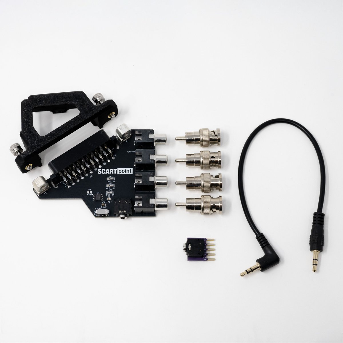 The SCARTpoint adapters for Extron CrossPoint have finished validation and will be open sourced very soon. These are inspired by the <a href="/rattboi/">Bradon Kanyid</a> adapters.

Stick around!