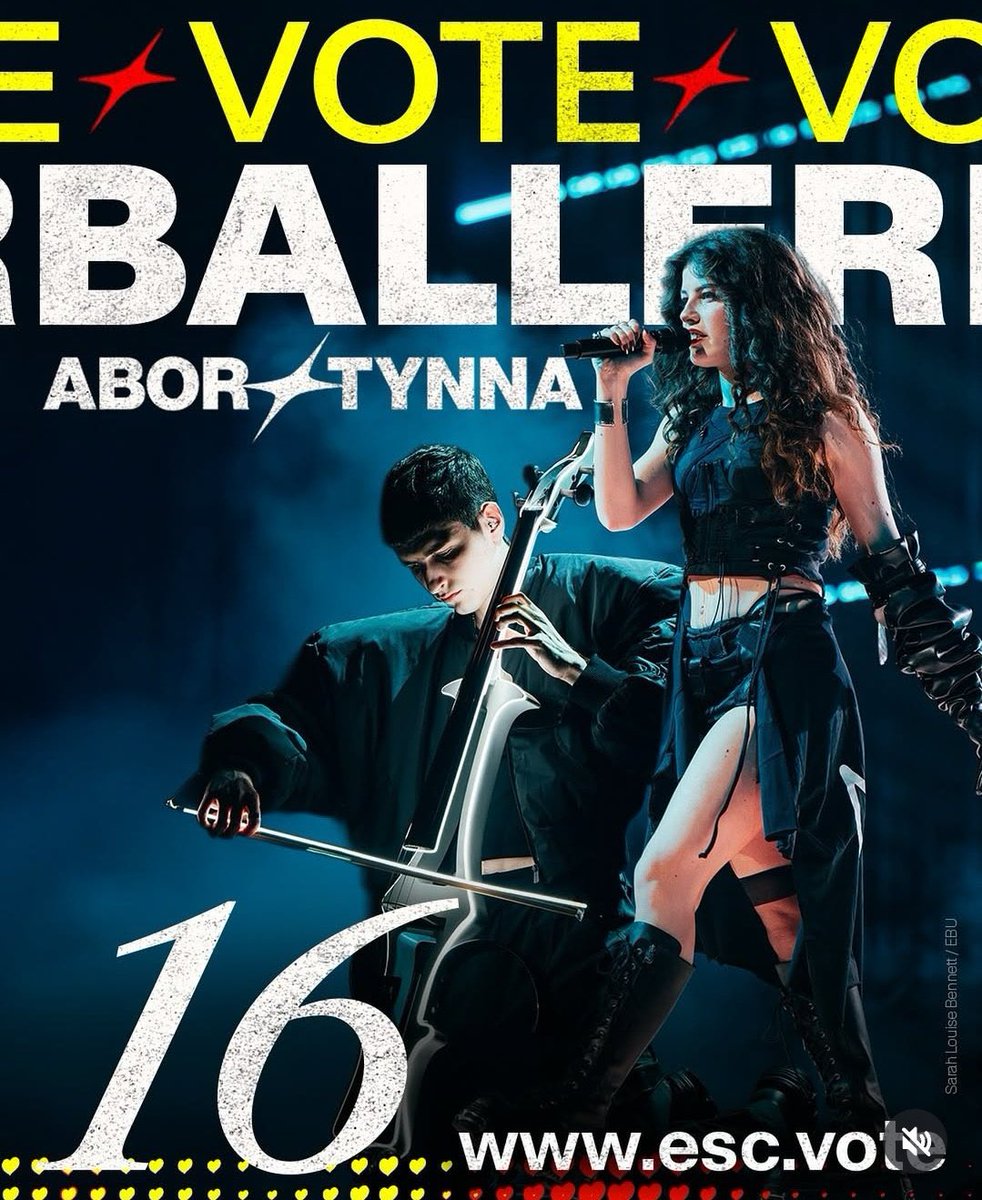 🚨‼️IMPORTANT‼️🚨 If you like Germany's song this year we would appreciate if you guys vote for us🥹🙏🏻 Abor &amp; Tynna deserve a good placement so pls vote for #16 in the Finals TODAY. BALLER NATION SPREAD THE WORD🇩🇪