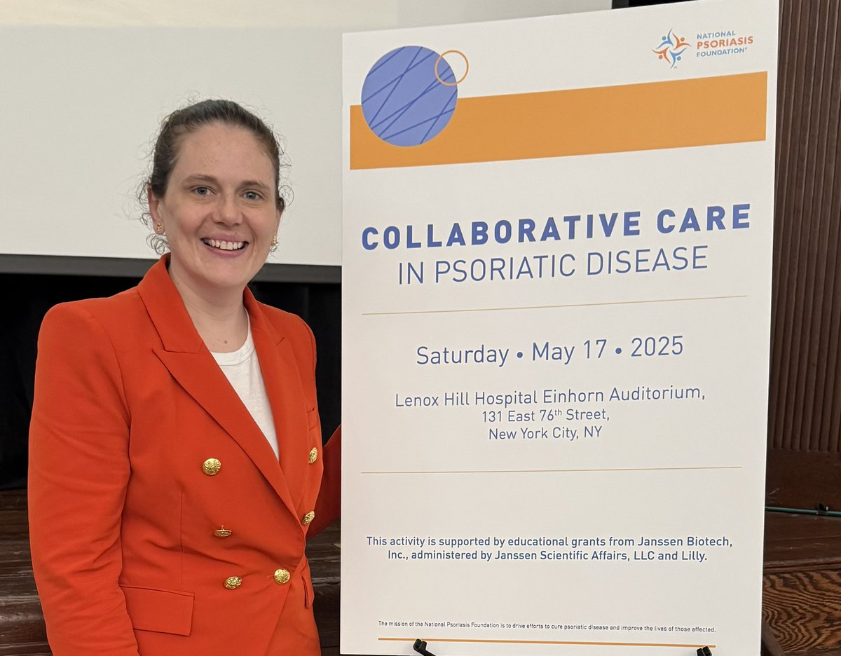 Elizabeth A Spencer MD MS (@pedsibddoc) on Twitter photo Excited to talk today on the links between #IBD and #Psoriasis due to our shared pathways (and patients)!
Always excited to foster #collaboration just like <a href="/AhuvaCices/">AC</a> and I do in our IBD-Derm #MultidisciplinaryClinic <a href="/mountsinaiIBD/">IBD Mount Sinai</a> Center.
Thanks to <a href="/NPF/">National Psoriasis Foundation</a> for their advocacy! Excited to talk today on the links between #IBD and #Psoriasis due to our shared pathways (and patients)!
Always excited to foster #collaboration just like <a href="/AhuvaCices/">AC</a> and I do in our IBD-Derm #MultidisciplinaryClinic <a href="/mountsinaiIBD/">IBD Mount Sinai</a> Center.
Thanks to <a href="/NPF/">National Psoriasis Foundation</a> for their advocacy!