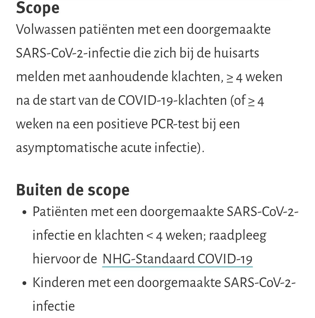Er is überhaupt geen medische richtlijn voor kinderen met Long Covid. In 2025 nog altijd niet. Buiten de scope. 

Bi-zar.