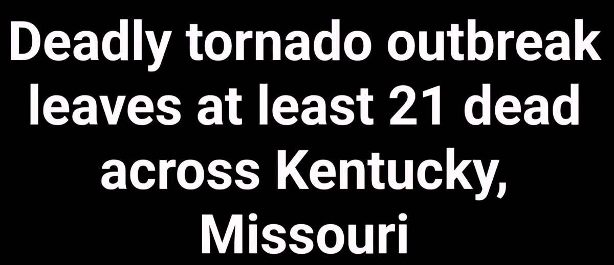 In2ThinAir's tweet image. 🚨#BREAKING: DEVASTATING TORNADO OUTBREAK in Ohio Valley!
At least 21 dead, London, KY in ruins. Rescue crews scramble to find survivors amid widespread destruction. 🤯
